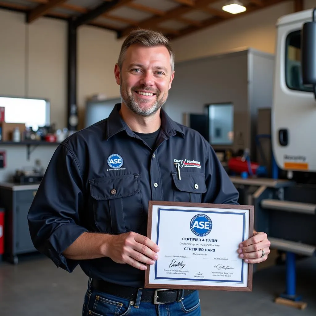 ASE Certified Truck Mechanic