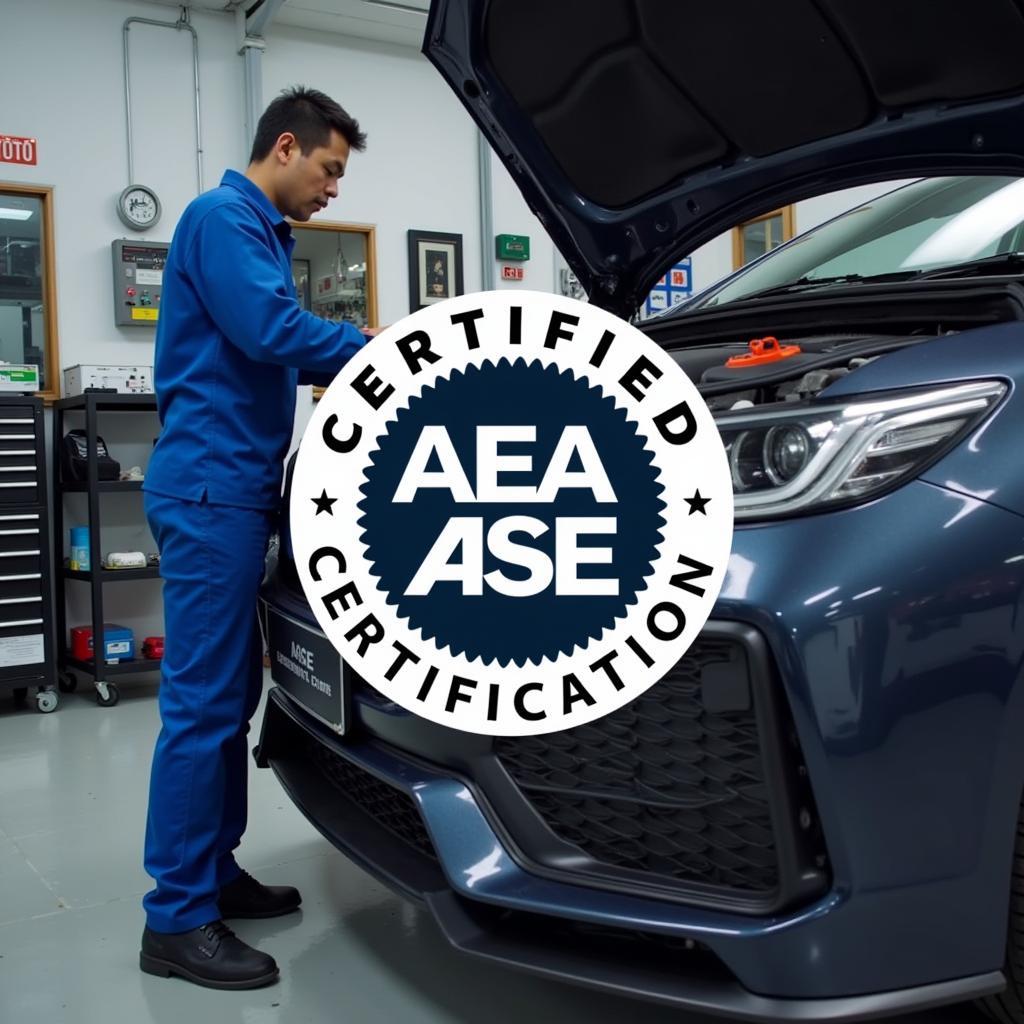 ASE Certified Technician Working in ASEAN Automotive Aftermarket