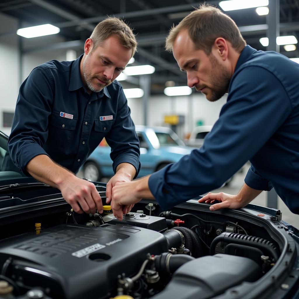 ASE Certified Technician at Work