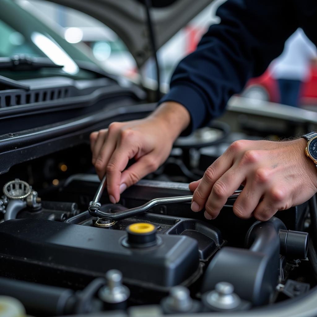 ASE Certified Technician at Work