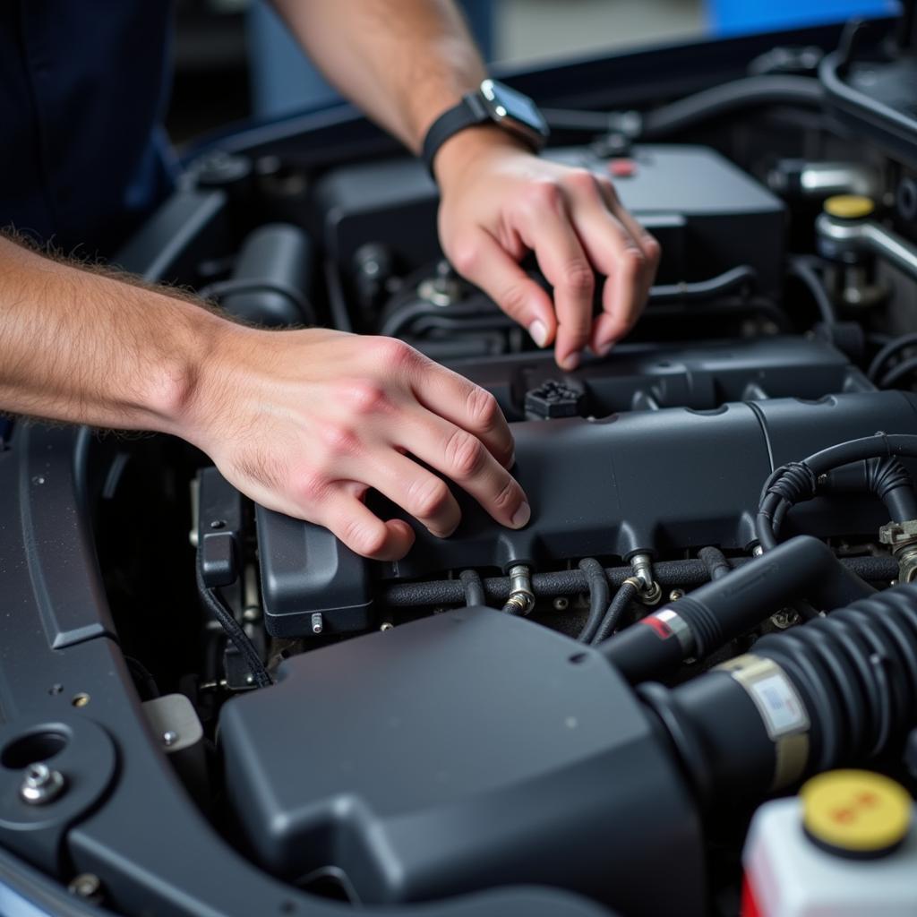 ASE Certified Technician at Work