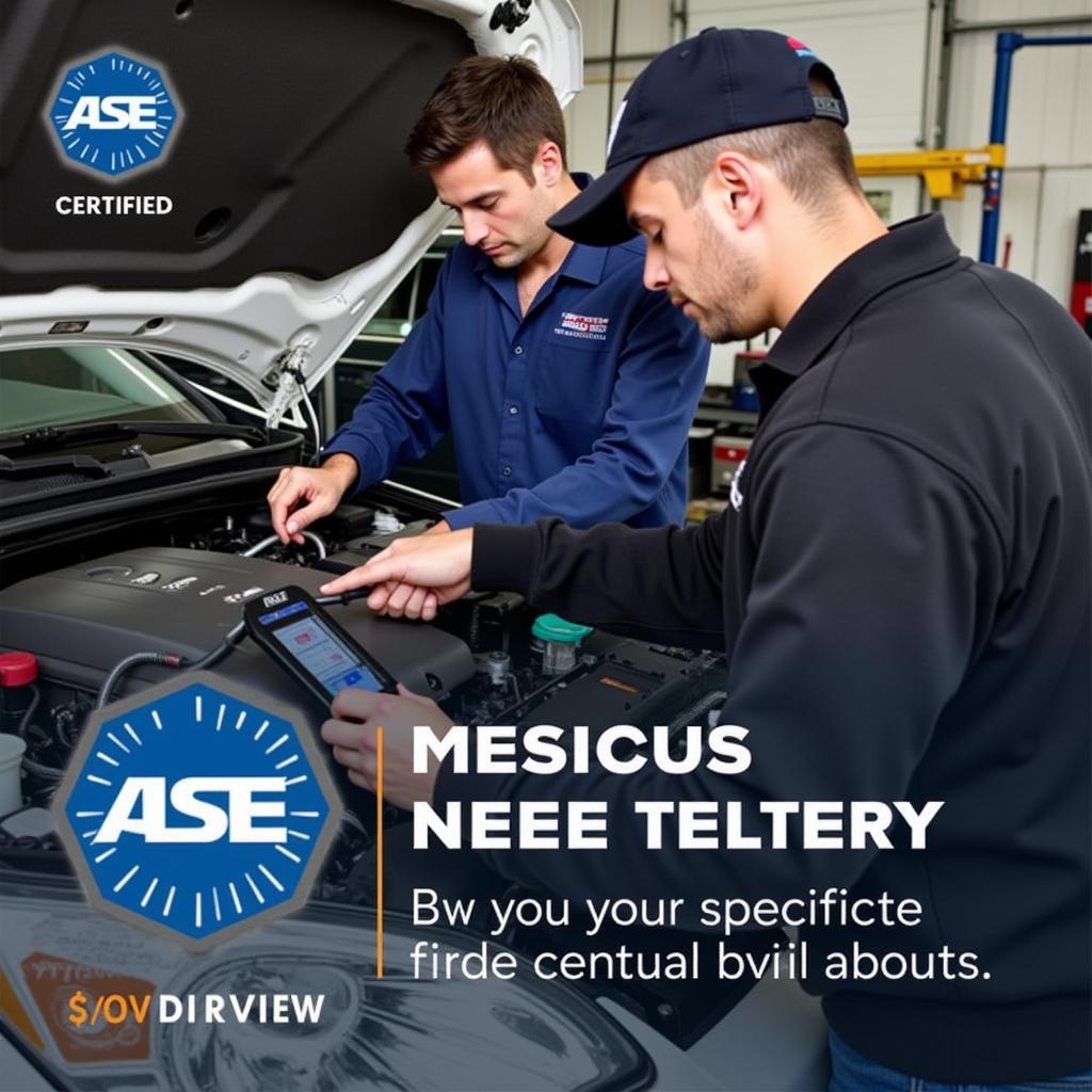 ASE Certified Technician Performing Car Repair