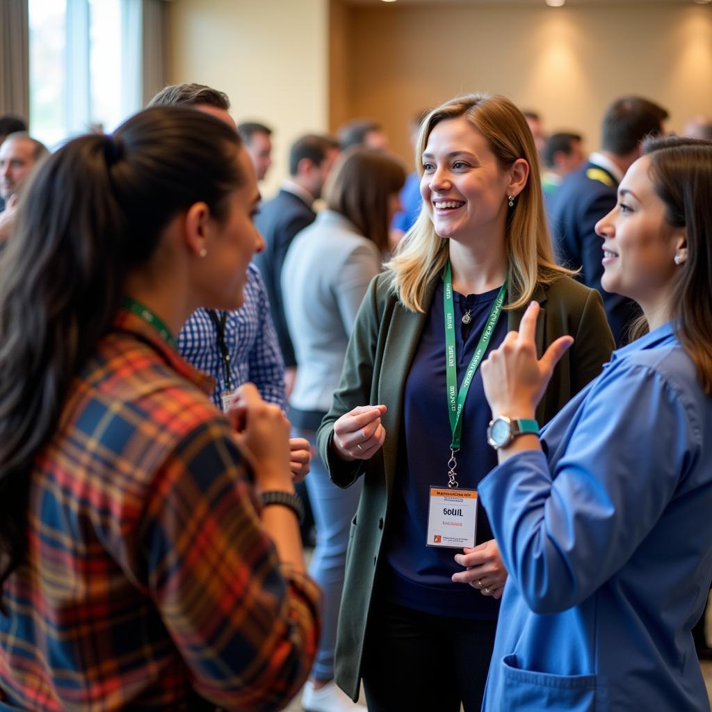 Healthcare Professionals Networking at ASE CME Conference