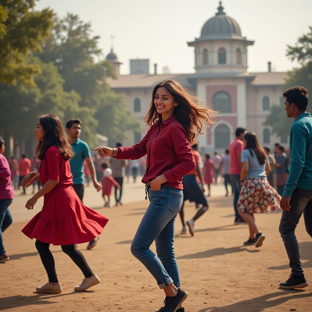  Students Participating in Extracurricular Activities at ASE College Bhopal