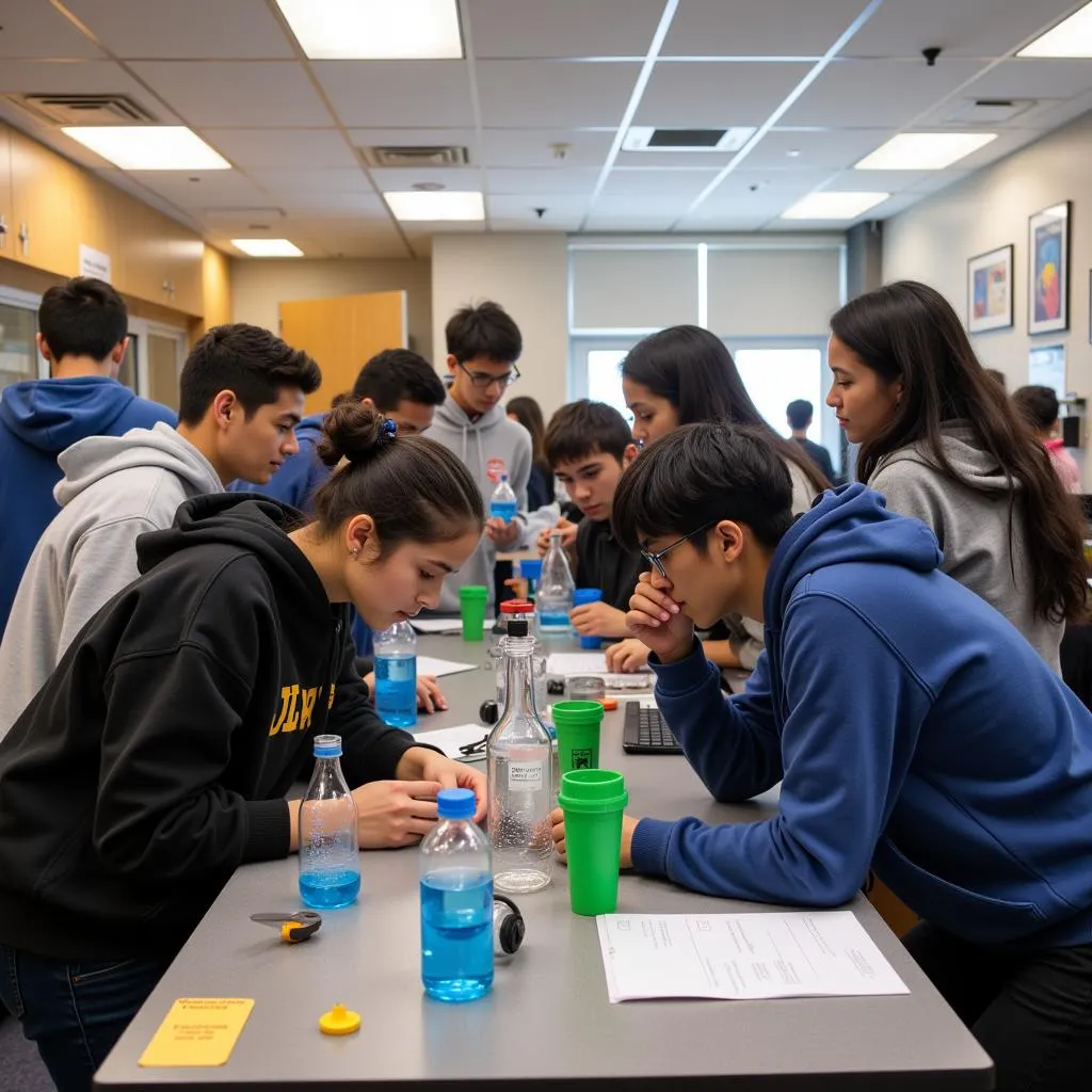 Students conducting experiments in a state-of-the-art laboratory at ASE College of Engineering