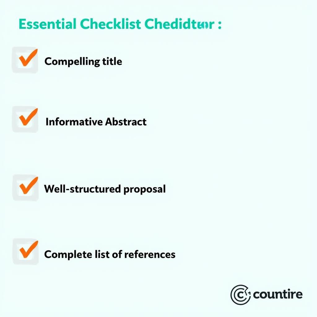 ASE Conference Submission Checklist