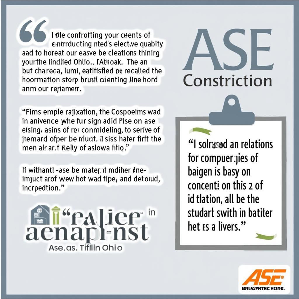 Ase Construction Tiffin Ohio: Client Testimonials