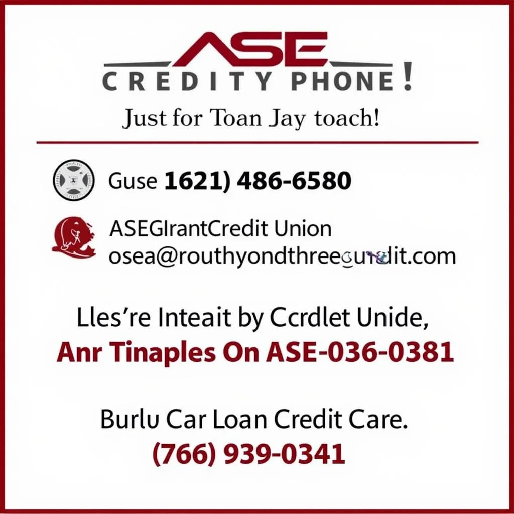 ASE Credit Union Contact Information