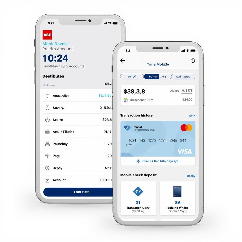 ASE Credit Union mobile app interface for online banking