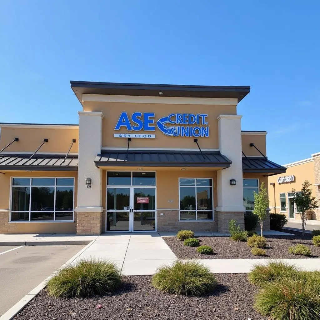 ASE Credit Union branch exterior on Perry Hill Road