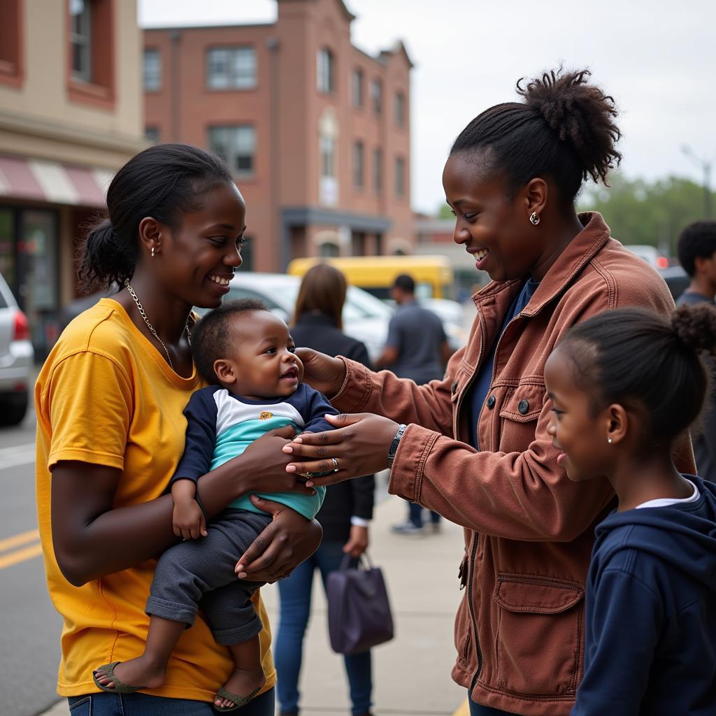 Volunteers Assisting Newcomers at ASE Dayton