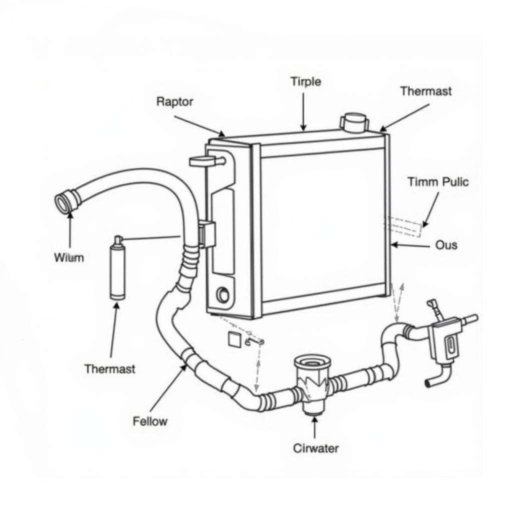 ASE Engine Repair: Cooling System Diagram