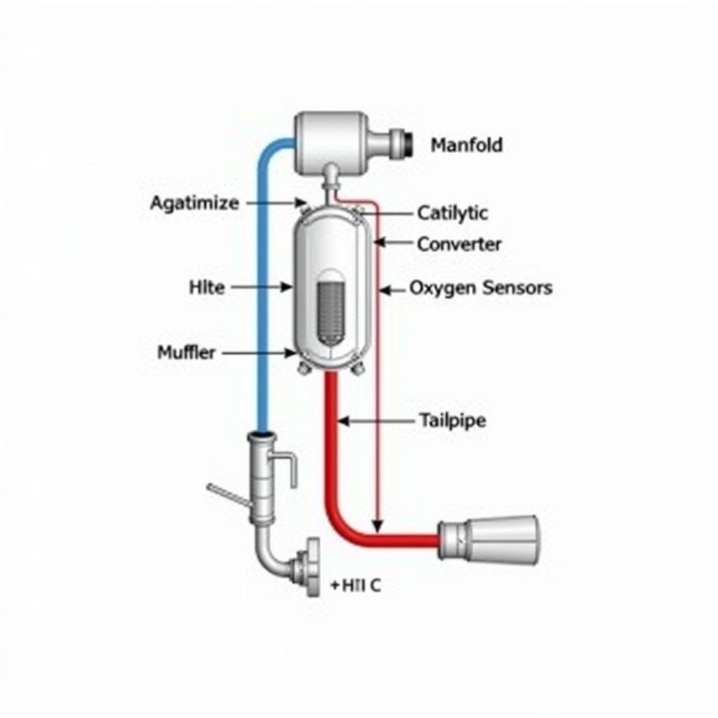 ASE Exhaust System Components Diagram