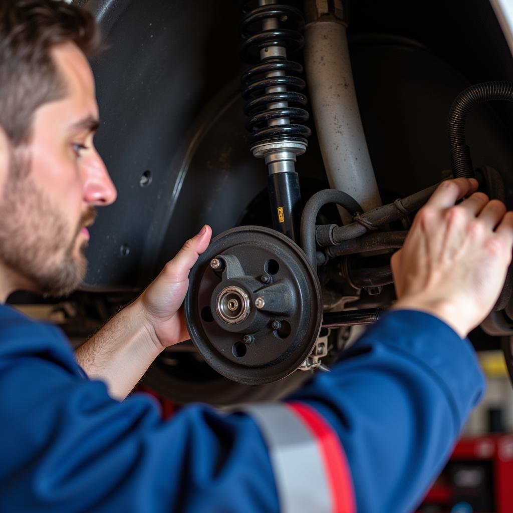 ASE Handling Technician at Work