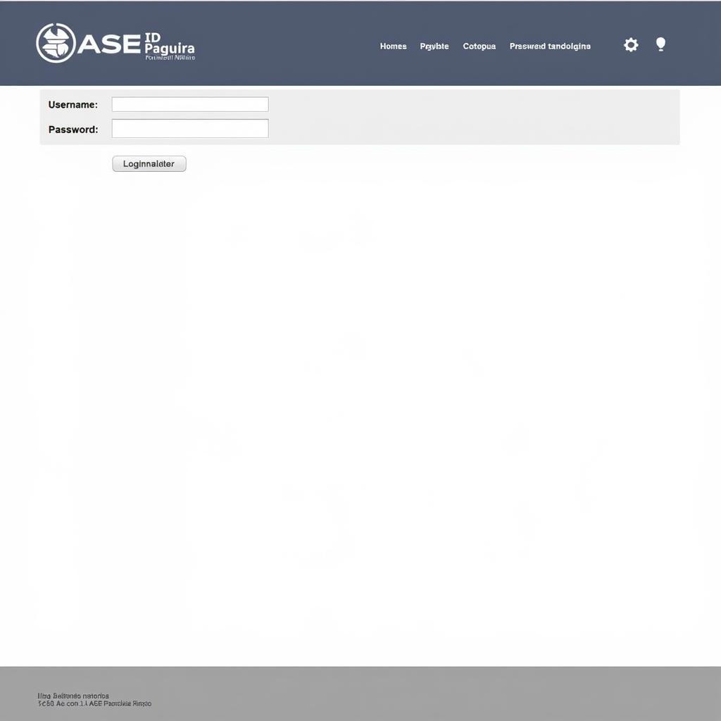 ASE ID Pagina Personala Login Screen