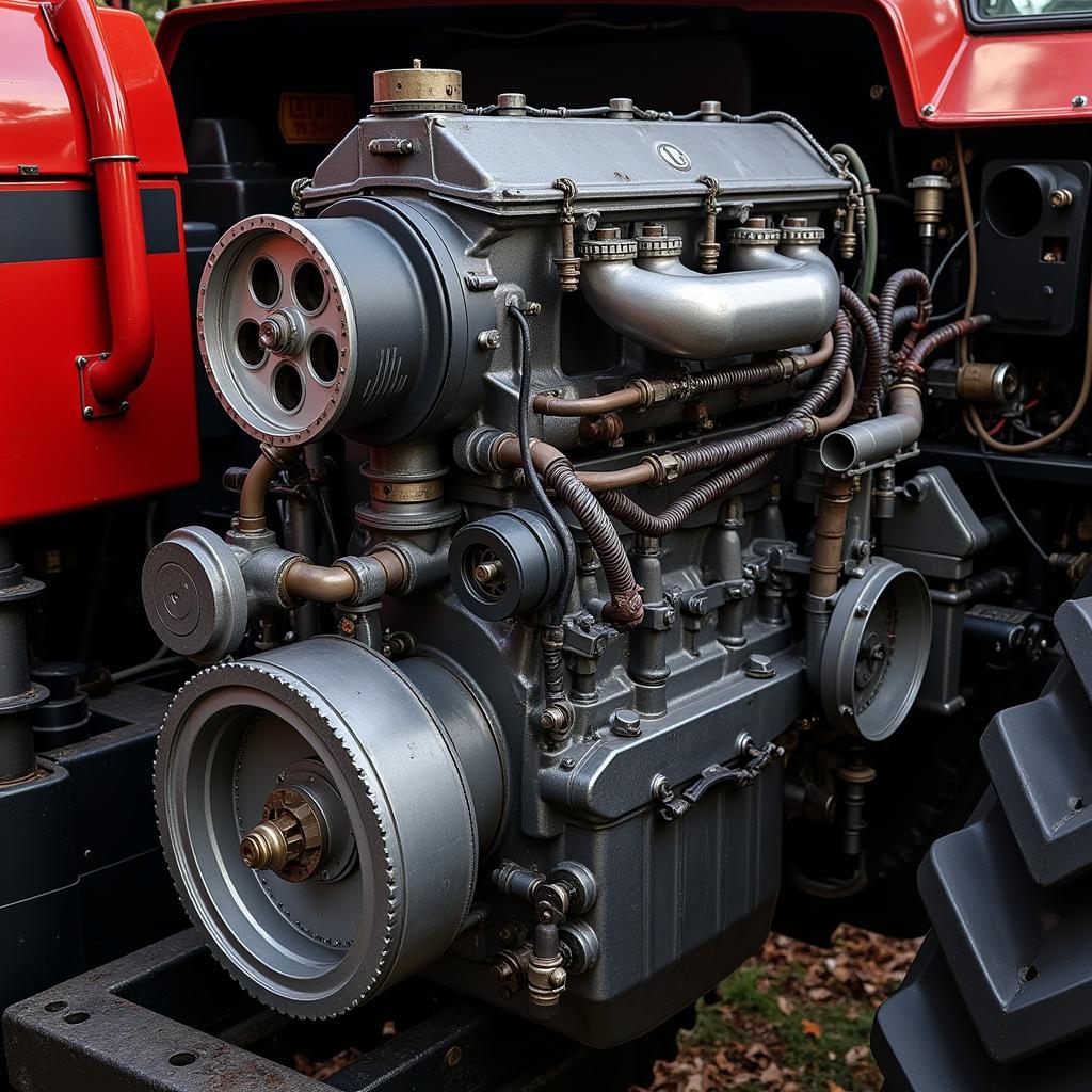 Powerful Ase IH 335 Steiger Engine