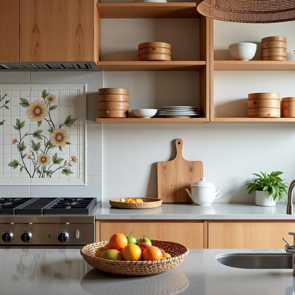 Natural materials in an ASE modern kitchen