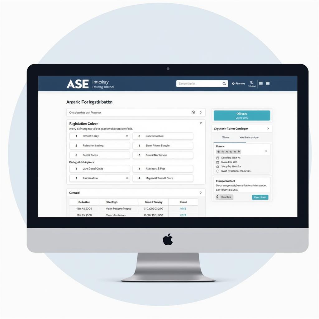 ASE Online Registration Portal