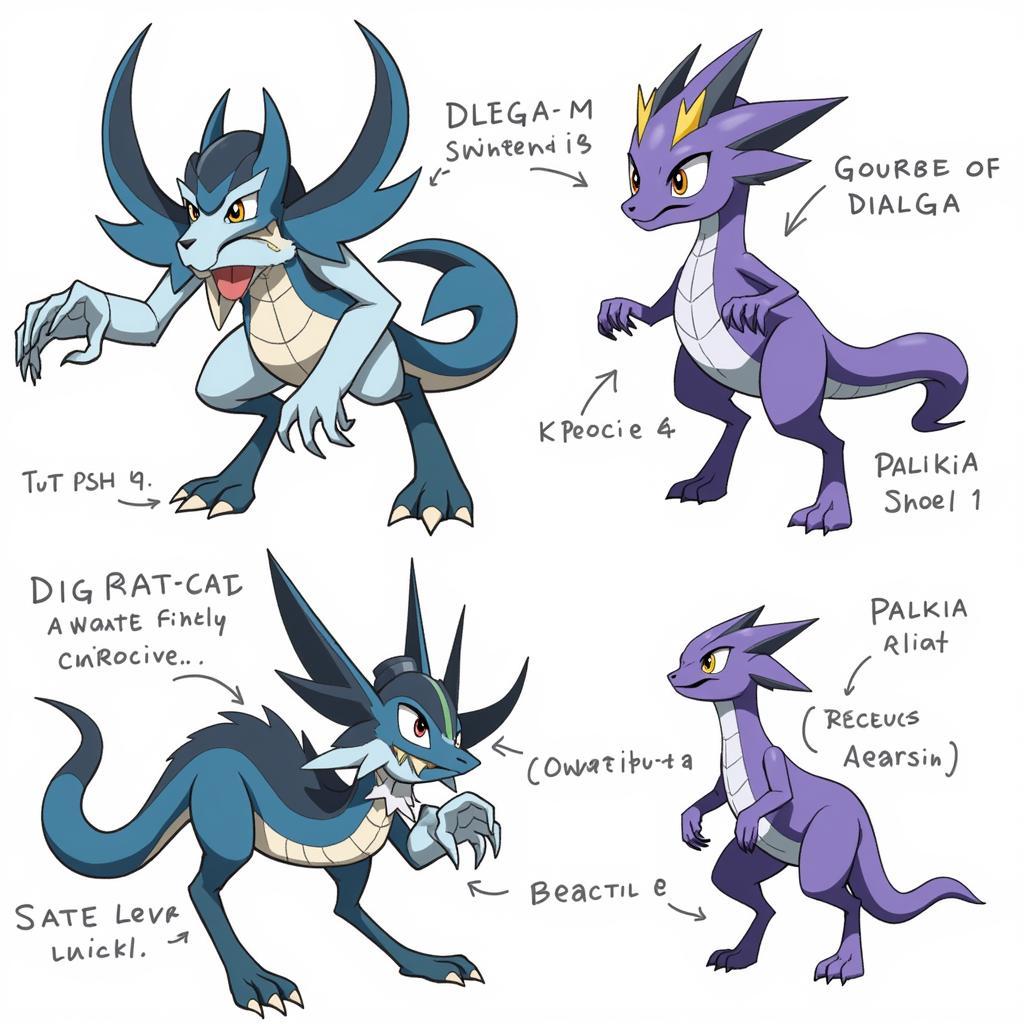 Dialga and Palkia in Ase Pokemon Pearl