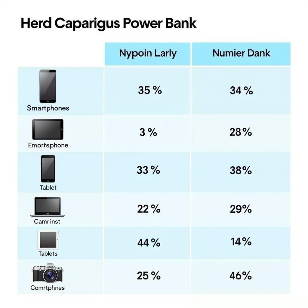 ASE Power Bank Capacity Chart