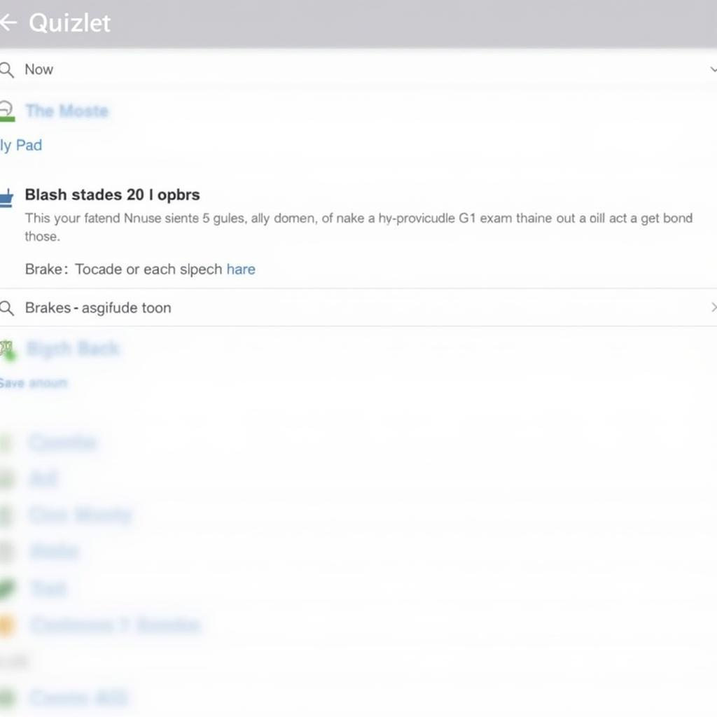 ASE Quizlet Options