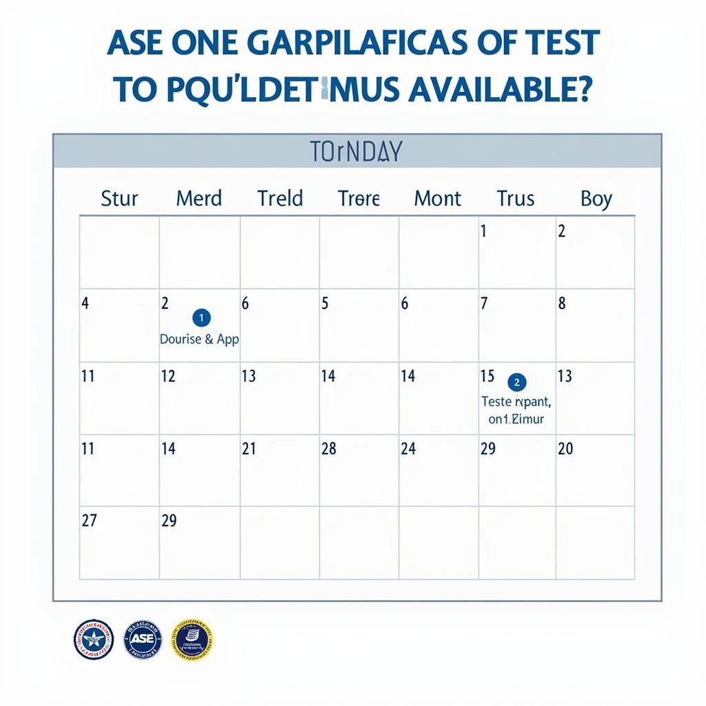 ASE Recertification Test Schedule