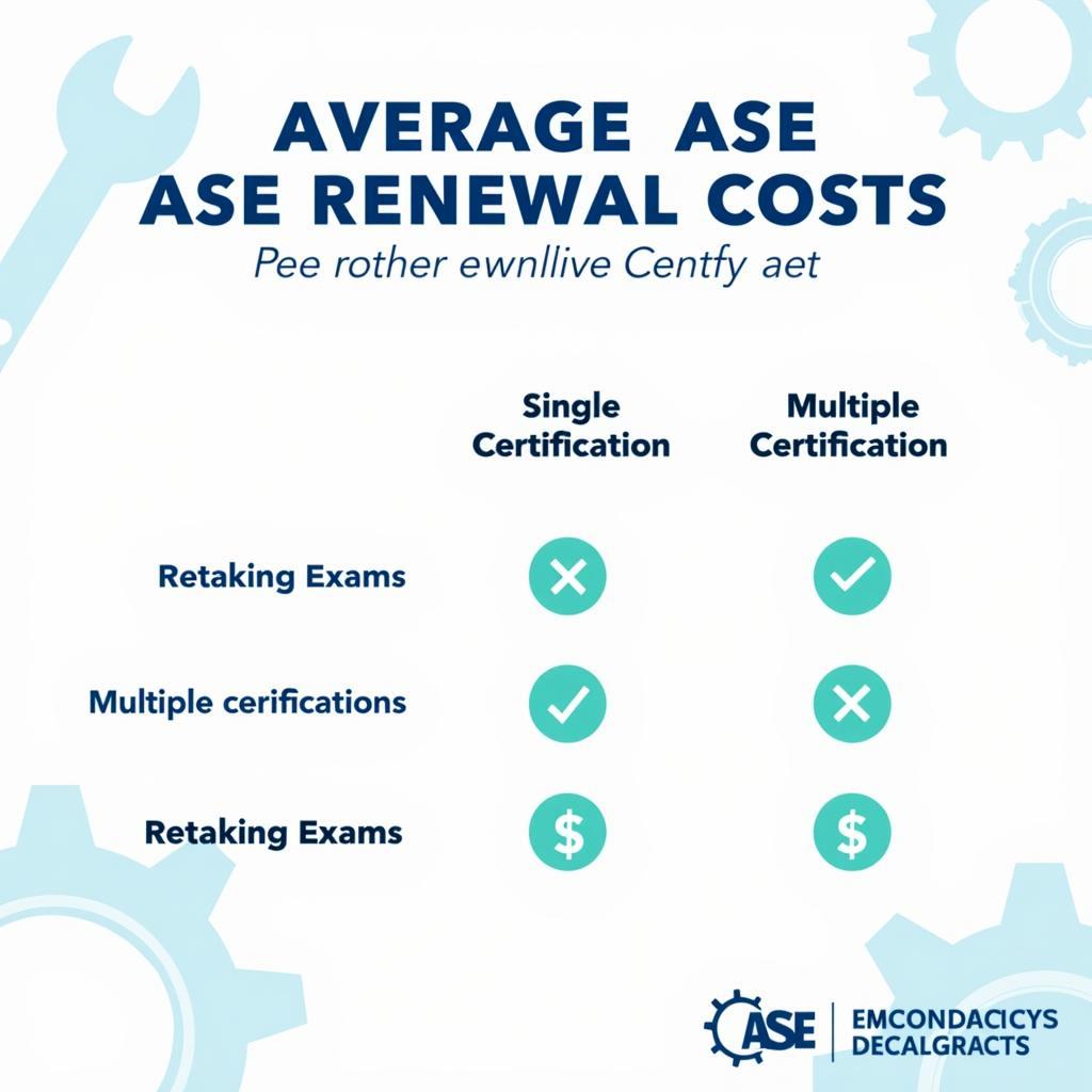 ASE Certification Renewal Fees