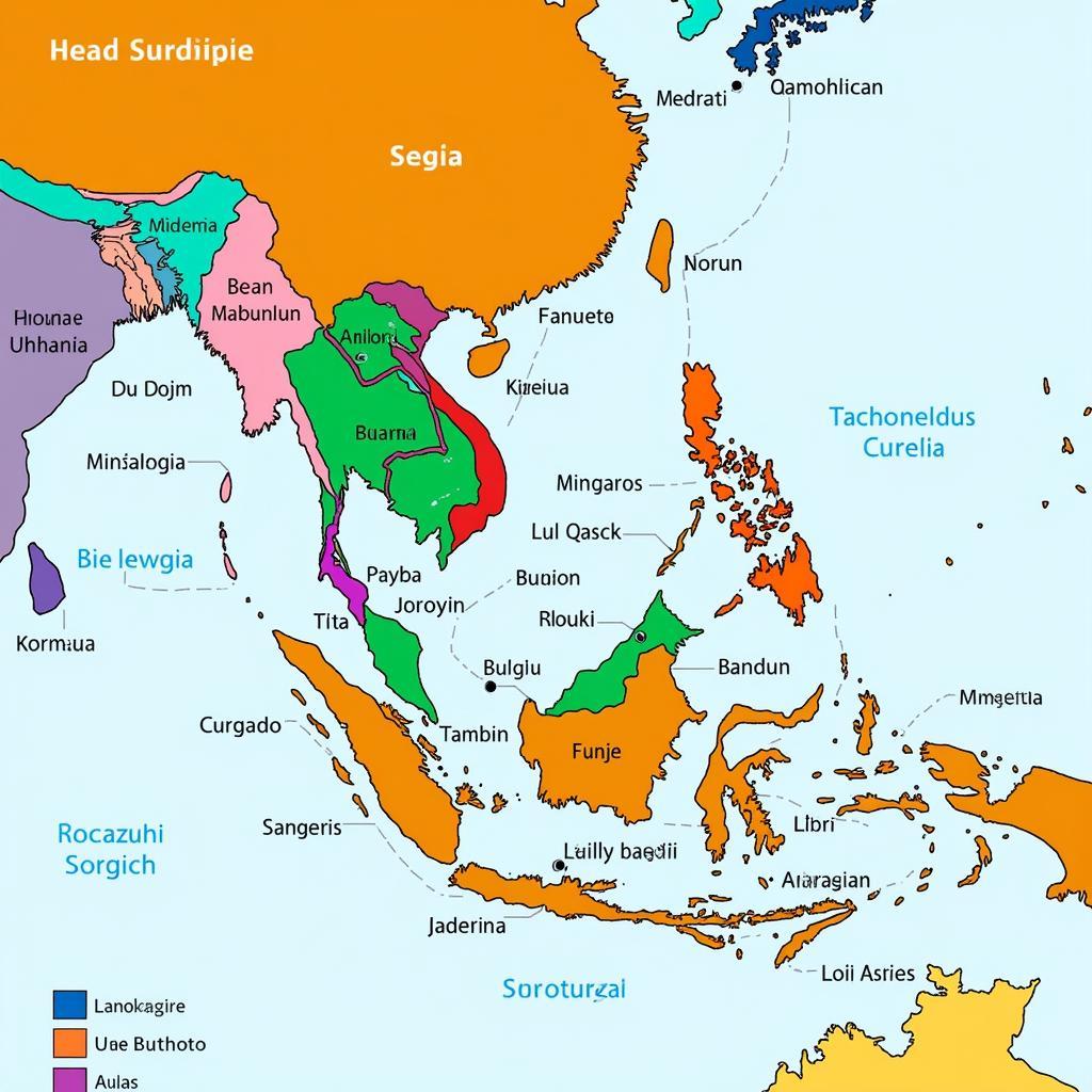 Southeast Asian Linguistic Map