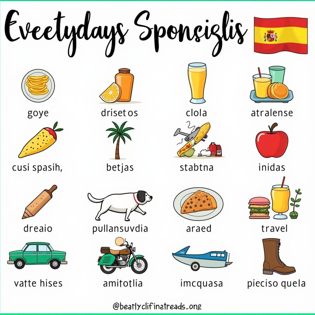 Spanish vocabulary words