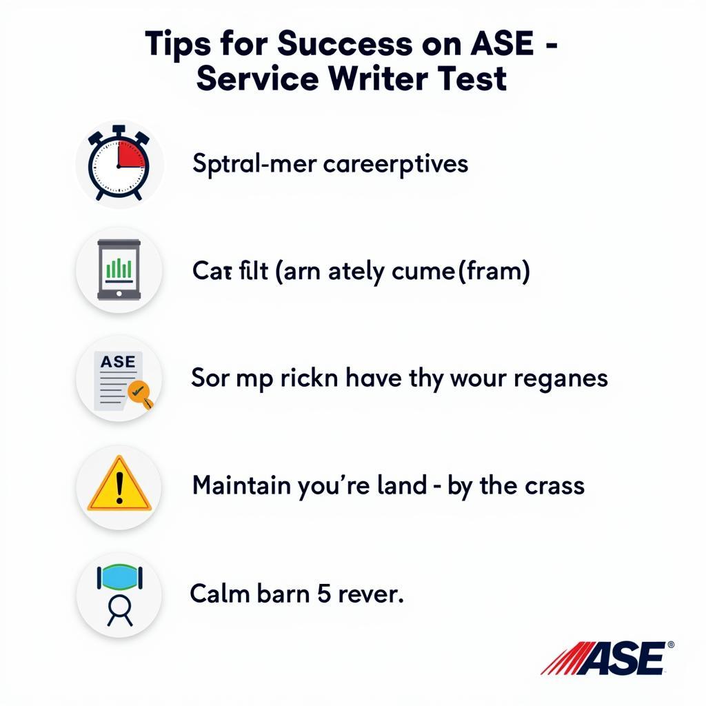 Tips for Success on the ASE Service Writer Test