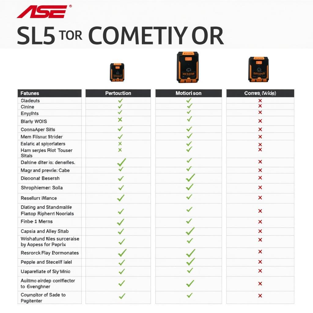 ASE SL5 Moderator Compared to Competitors