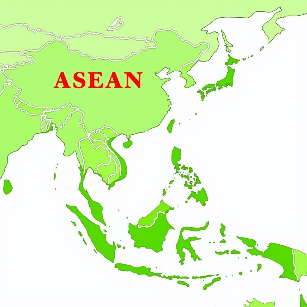 ASEAN Map with Correct Spelling