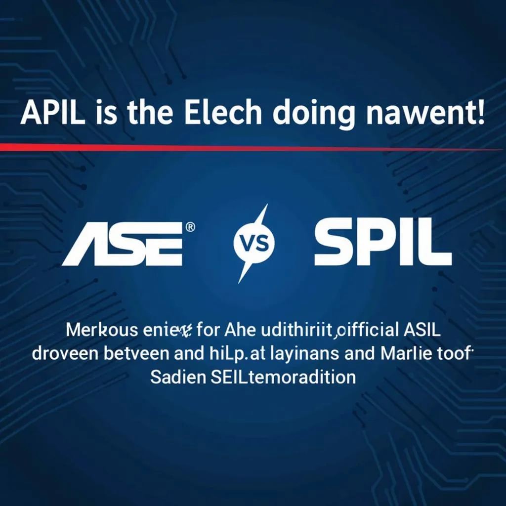 ASE and SPIL Merger Announcement