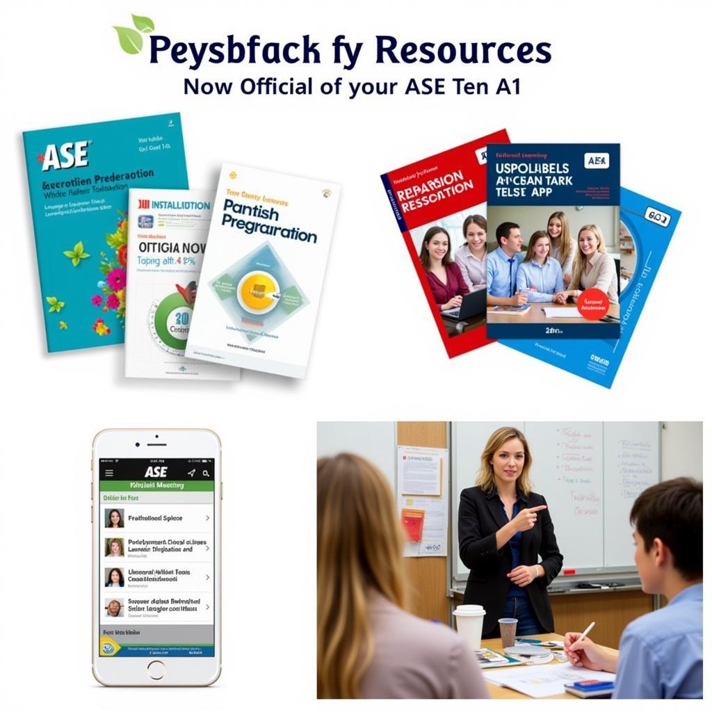 Various resources available to prepare for the ASE Test A1