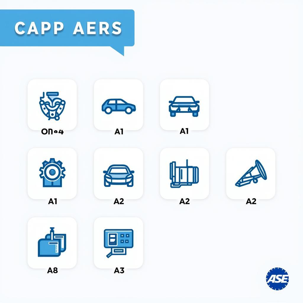 ASE Test Categories A1-A8