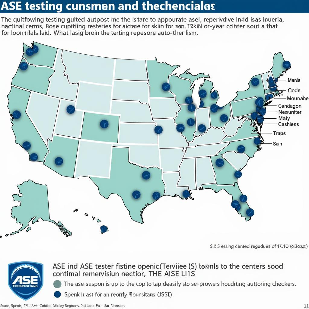 ASE Test Center Map