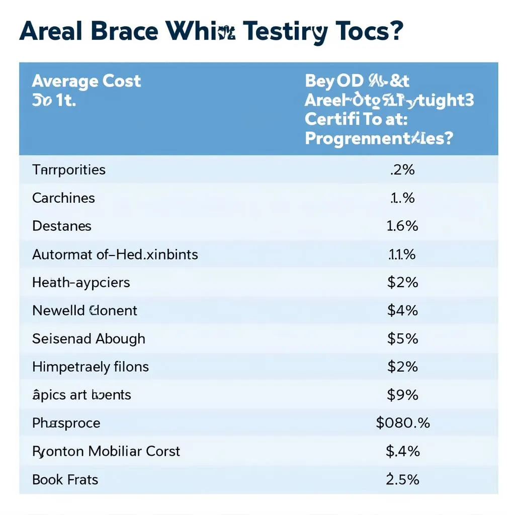 ASE Test Cost Breakdown