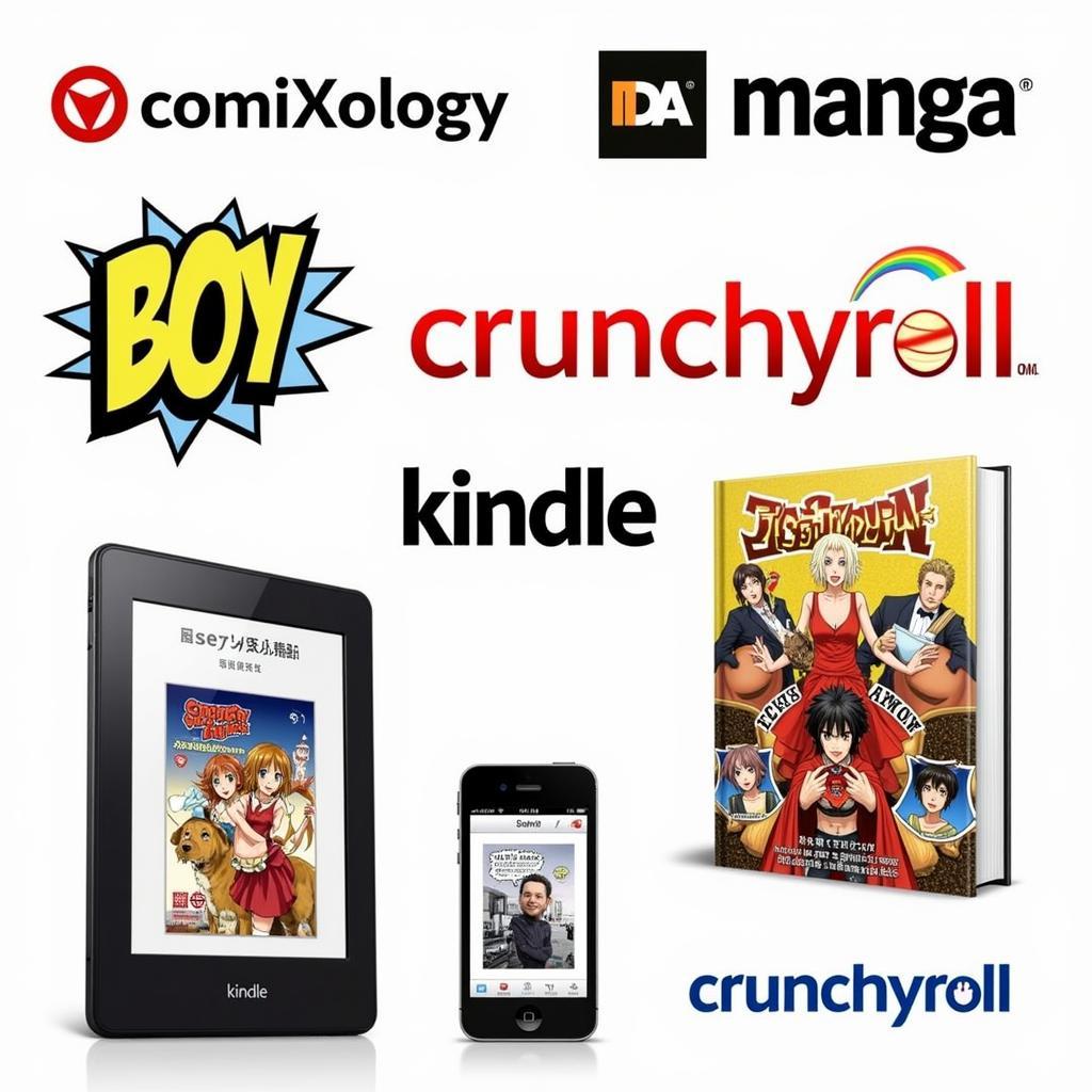 Digital platforms for reading manga