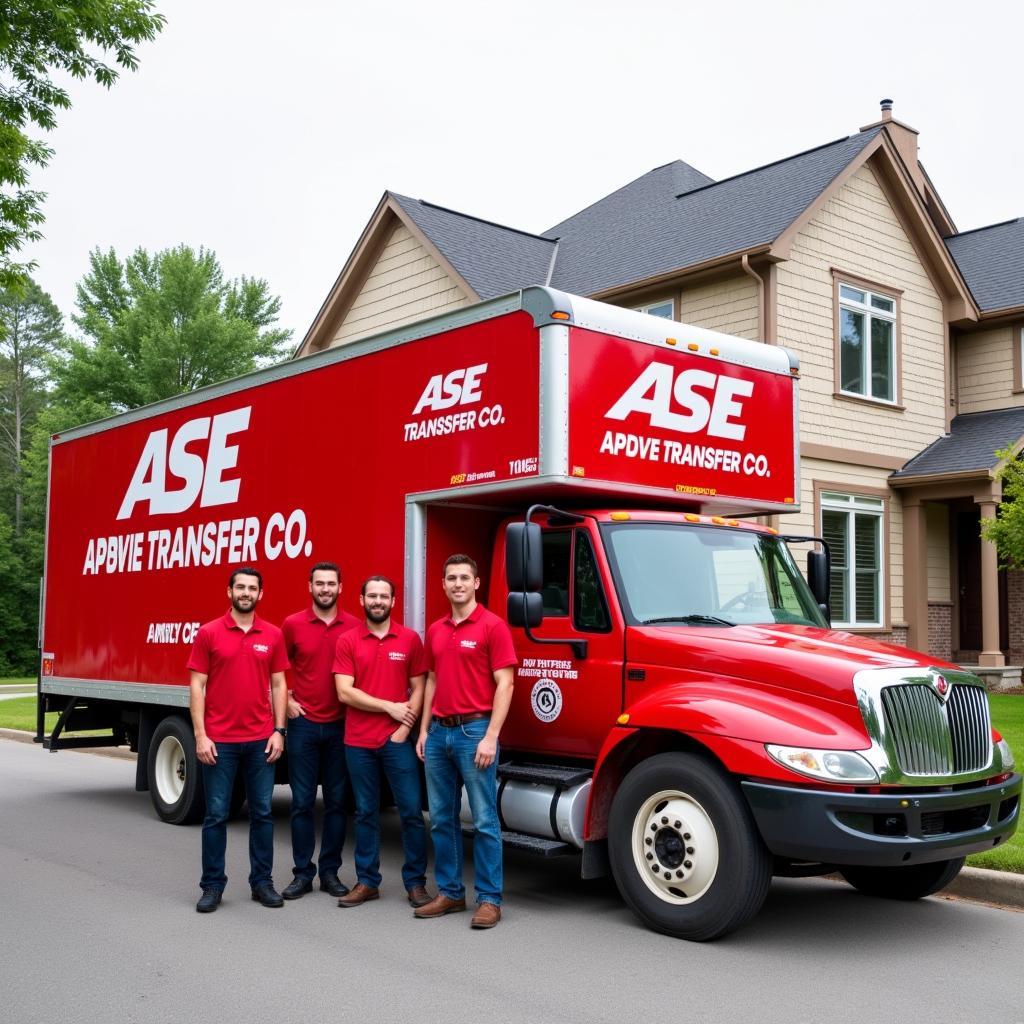 Moving truck and crew from ASE Transfer Co in Tyler, TX