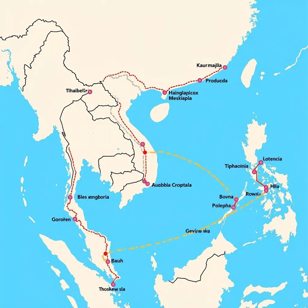 ASEAN Transit Bus Network Map