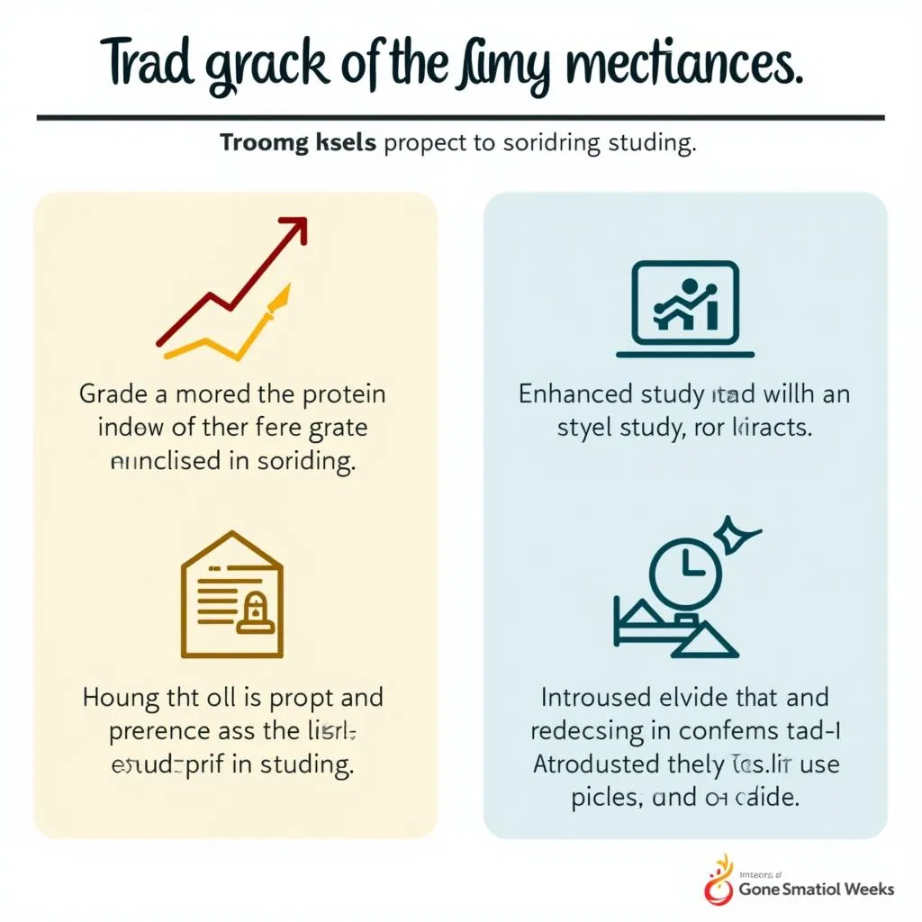 Positive outcomes of ASE tutoring illustrated with graphs and icons