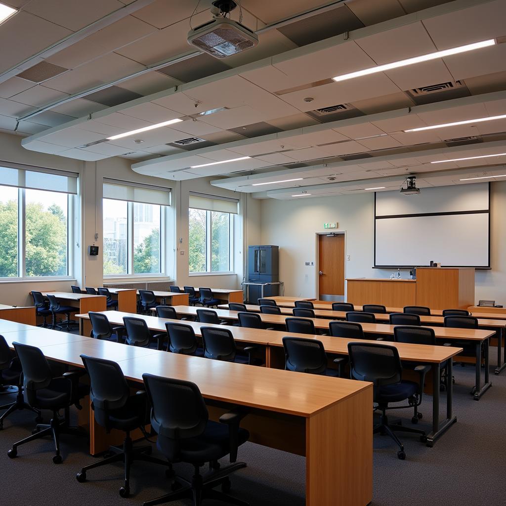 Spacious and modern lecture hall at ASE University