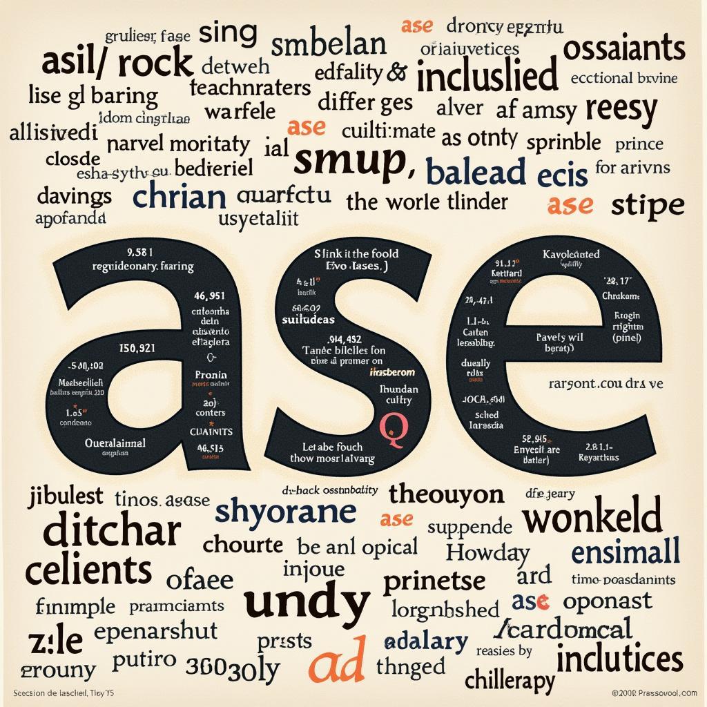 Examples of "ase" words in scientific and everyday contexts