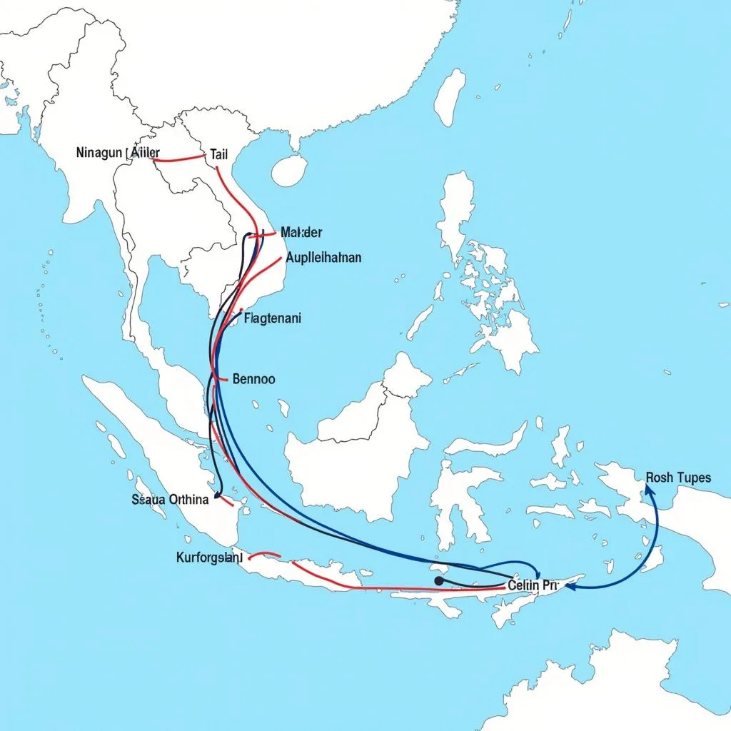 ASEA Airline Route Map