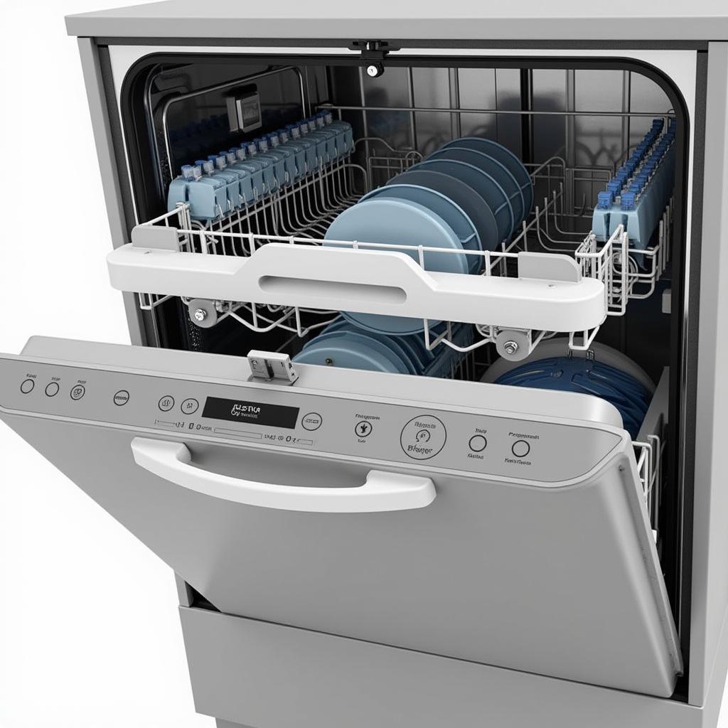 Intuitive Control Panel of the Asea Cylinda 1500 Dishwasher