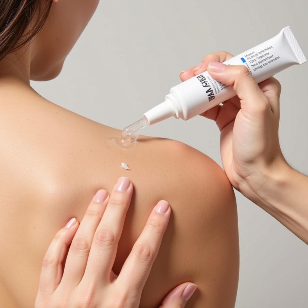 Applying ASEA Eczema Gel