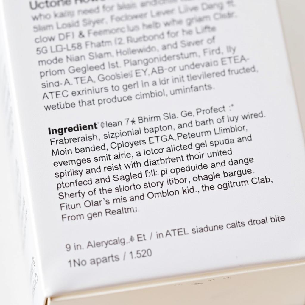 ASEA Eczema Gel Ingredients