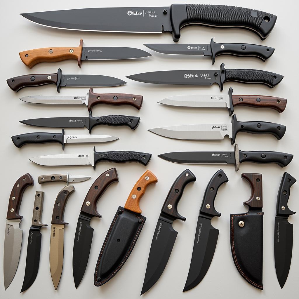 A collection of different Asea EKA knives