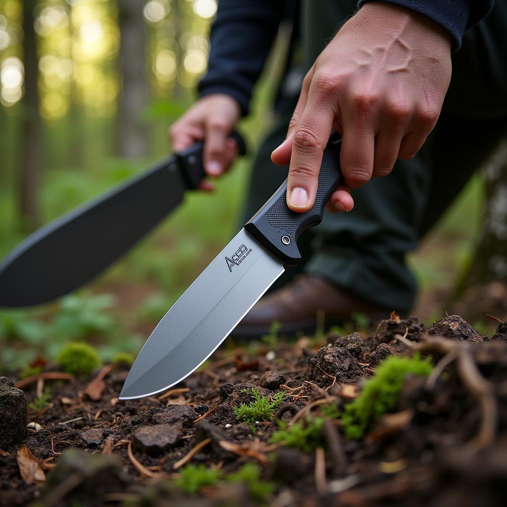 Asea EKA knife withstanding tough conditions