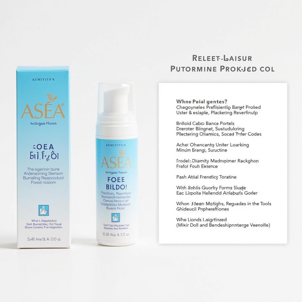 ASEA Gel Ingredients List and Product Packaging